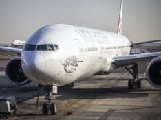 Virgin Australia 777 in Abu Dhabi