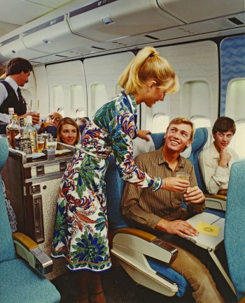 Qantas Business class in the late 1970s