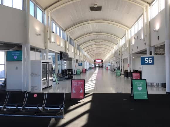 Terminal 2 at Sydney Airport in June 2020