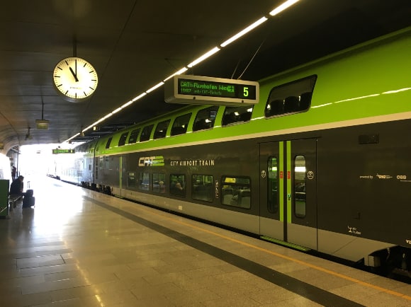 The City Airport train takes 16 minutes to reach Vienna International Airport