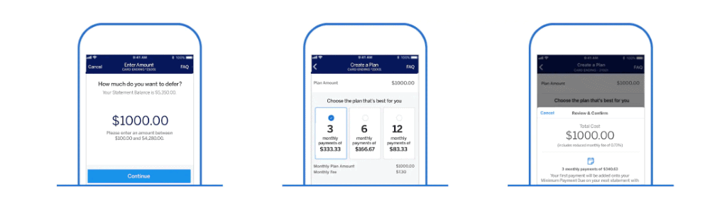 Set up Plan It in the American Express App