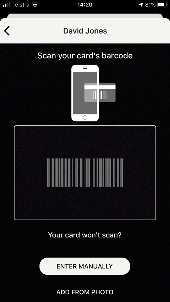 Scan any loyalty card's barcode to add it to the Stocard App