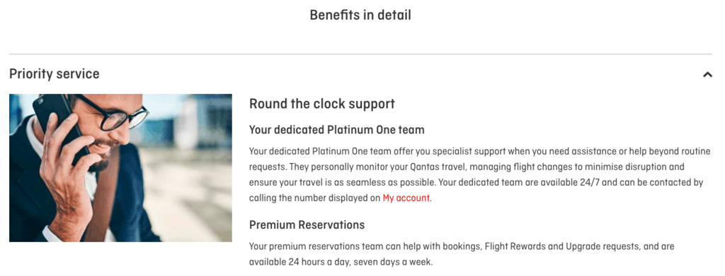 One of the most useful benefits of Qantas' sought-after Platinum One status tier has been access to dedicated support from the "Special Service Team".