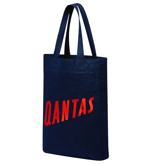 Qantas tote bag designed by Martin Grant