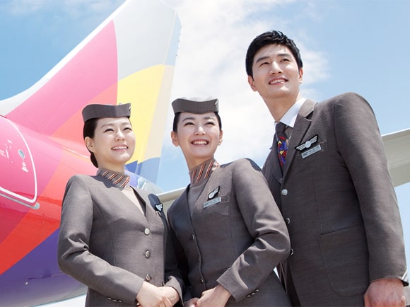 Asiana Airlines flight attendants
