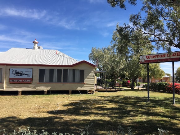 The Winton Club in the outback Queensland town of Winton