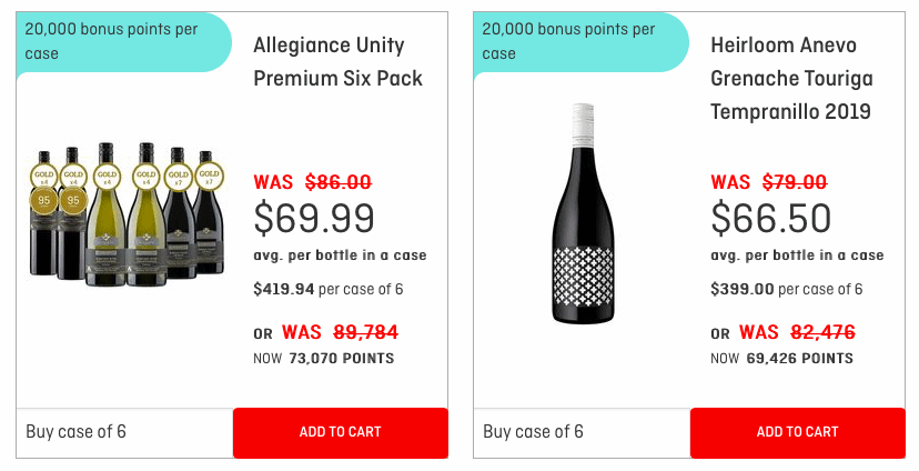 Qantas Wine offer from February 2021