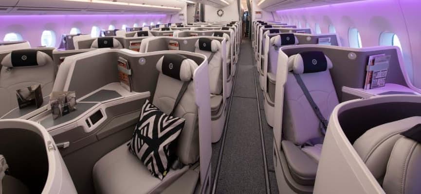 Fiji Airways A350 business class seats