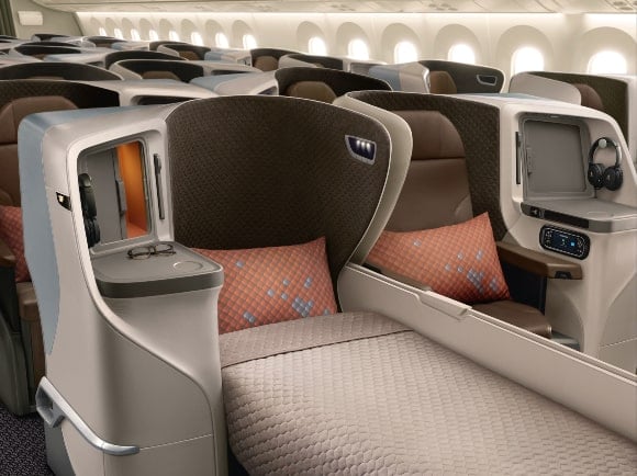 Singapore Airlines 787-10 Business Class seat