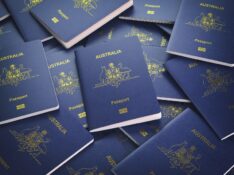 Pile of australian passports