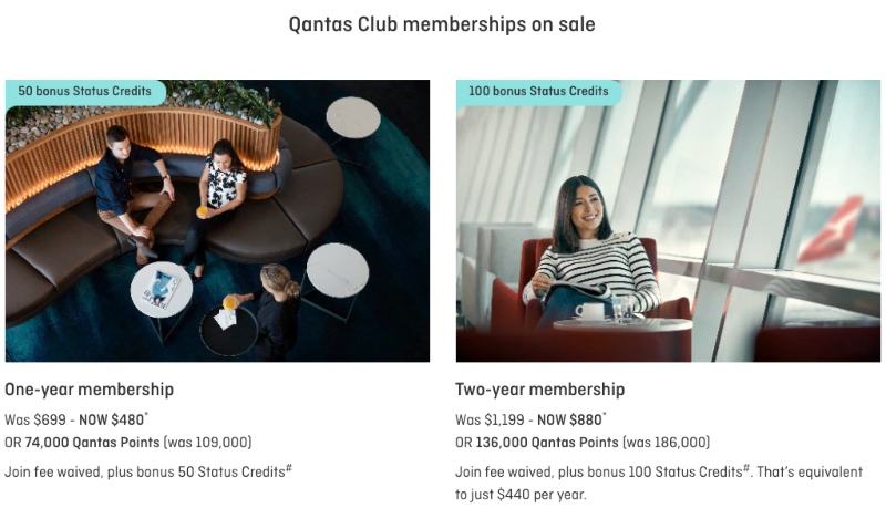 Qantas Club sale