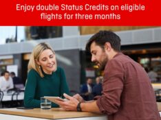 Qantas Business Rewards double status credits offer June 2021