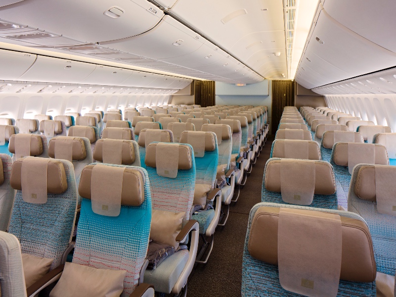 Emirates Boeing 777 Economy cabin