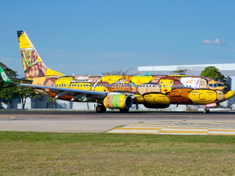 GOL 737 in World Cup livery