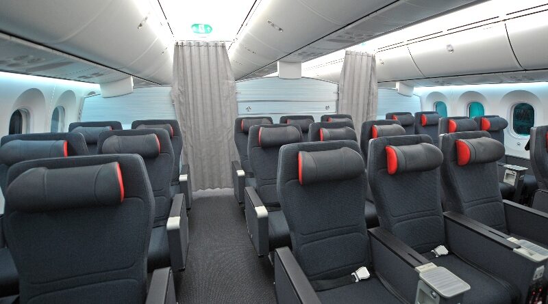 Air Canada Dreamliner Premium Economy cabin