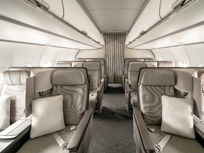 Cathay Pacific A321neo Business Class cabin