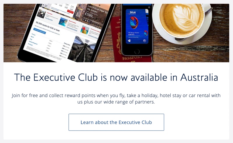 The Executive Club is now available in Australia
