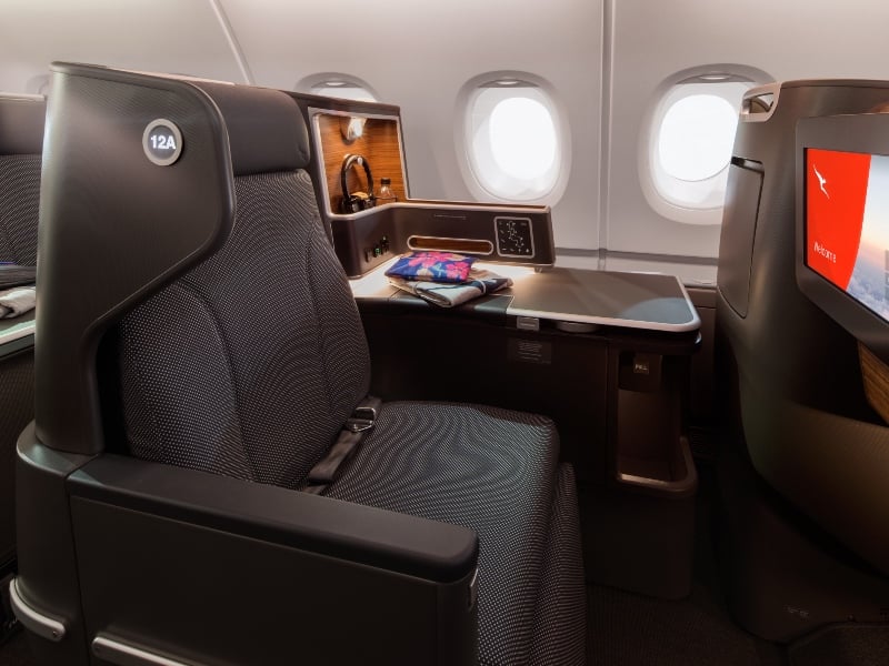 Qantas A380 Business Class seat