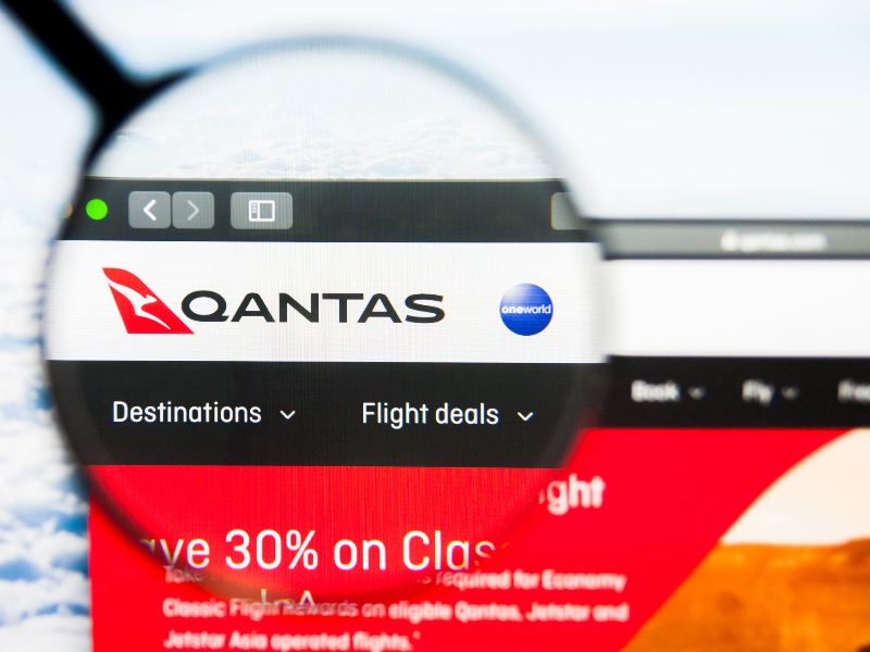 Qantas website