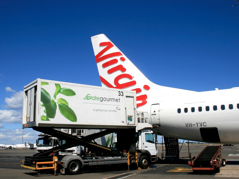 Virgin Australia 737 catering