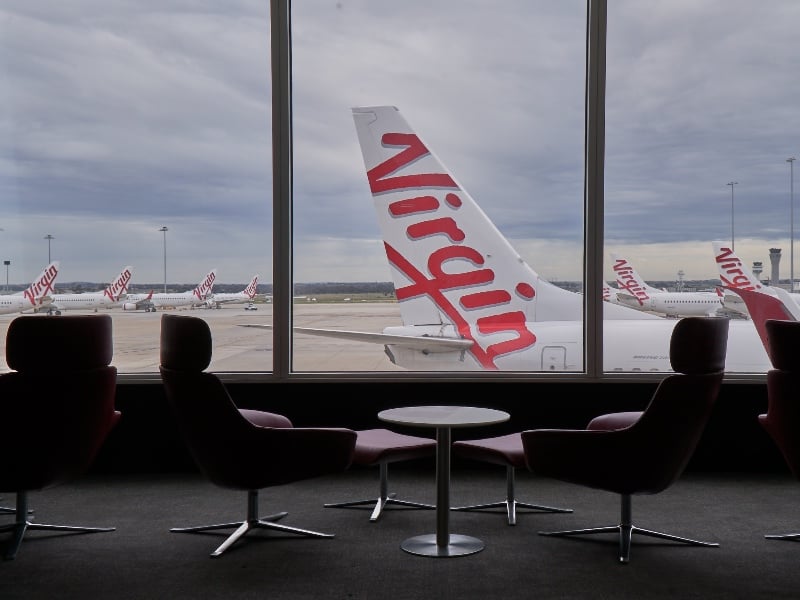Virgin Australia planes 737 Melbourne lounge