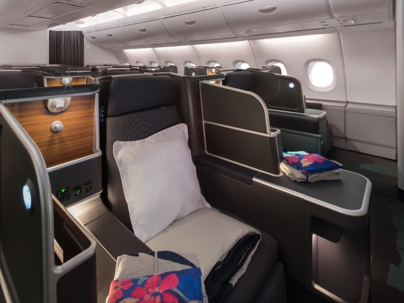 New Qantas A380 Business Class cabin