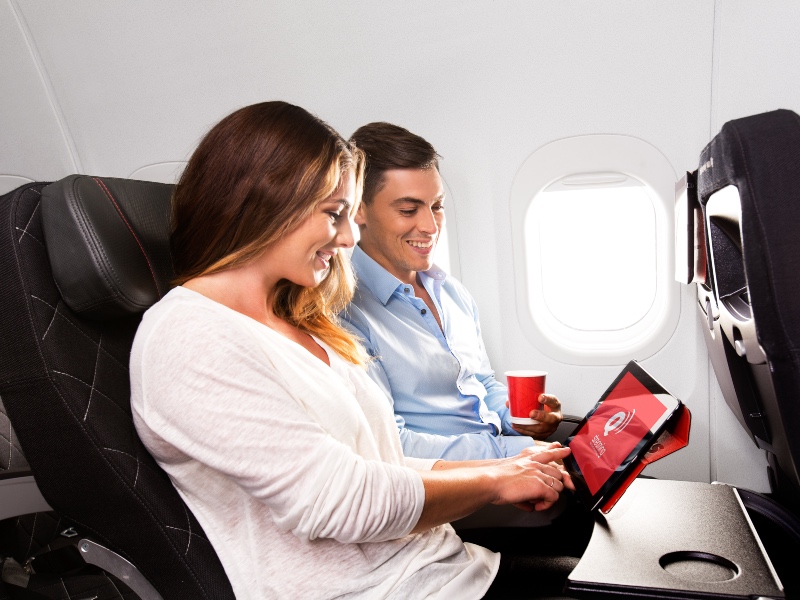 QantasLink offers Q-Streaming entertainment on its jet services