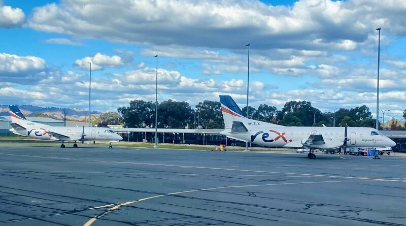 Rex Saab 340 planes at Albury Airport