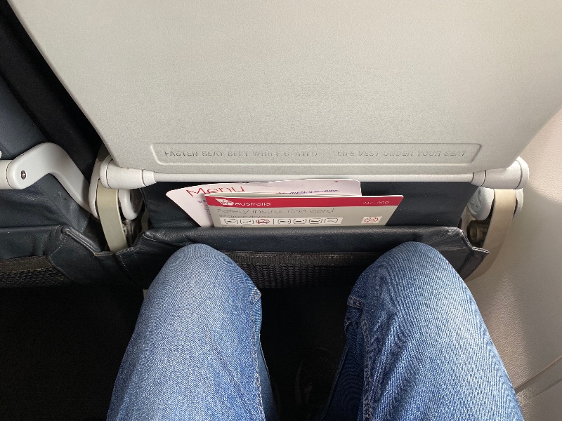 Legroom in row 16 on Virgin Australia's Boeing 737-800
