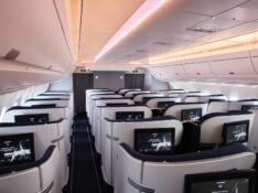 Finnair's updated Airbus A350 Business Class cabin