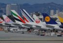 International airlines at Los Angeles Airport LAX