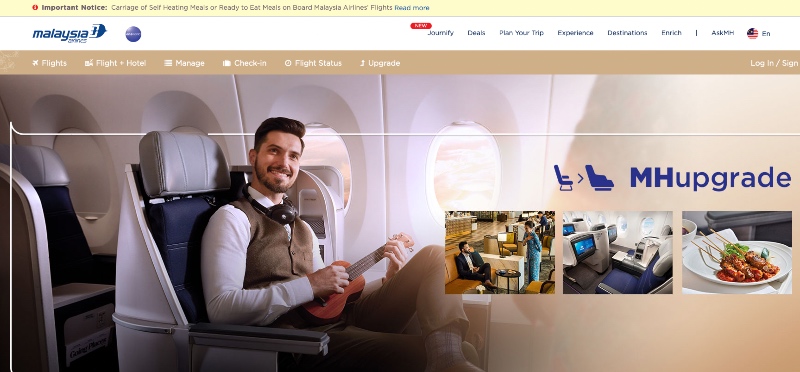 Why is this Malaysia Airlines Business Class passenger playing a ukulele?