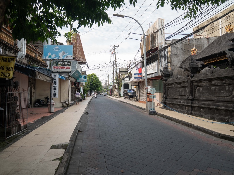The streets of Bali have been a lot emptier than usual during the pandemic