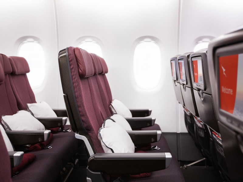 Qantas A380 Economy Class seats