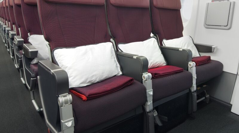 Qantas A380 Economy Class row 48 exit row