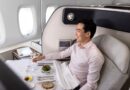 Qantas A380 First Class dining