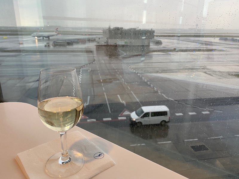 View from the Lufthansa Panorama Lounge