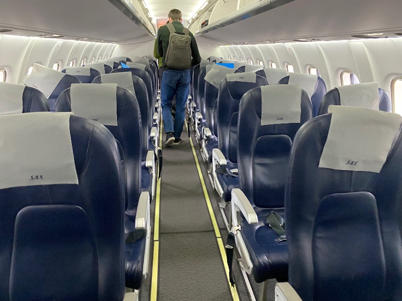 SAS ATR-72 cabin interior