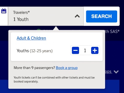 SAS offers special "Youth" fares