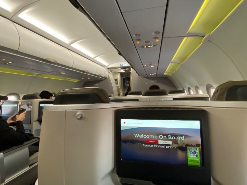 TAP A321neo LR Business cabin