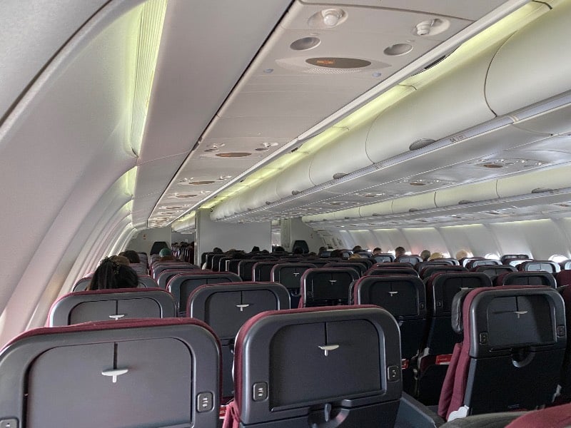 Qantas A330-200 domestic Economy cabin