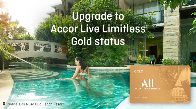 Upgrade to Accor Live Limitless Gold status