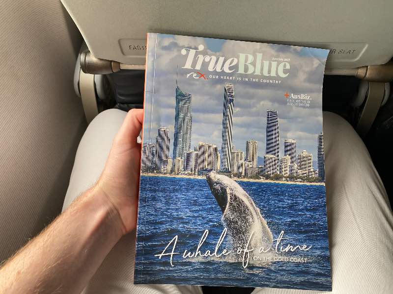 Rex's TrueBlue in-flight magazine