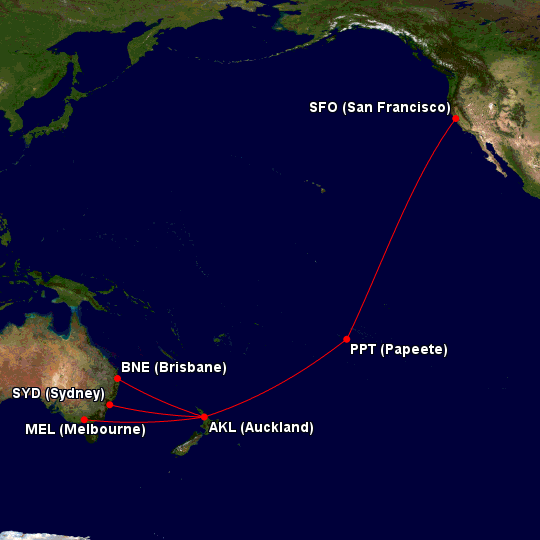 AKL-PPT-LAX routing