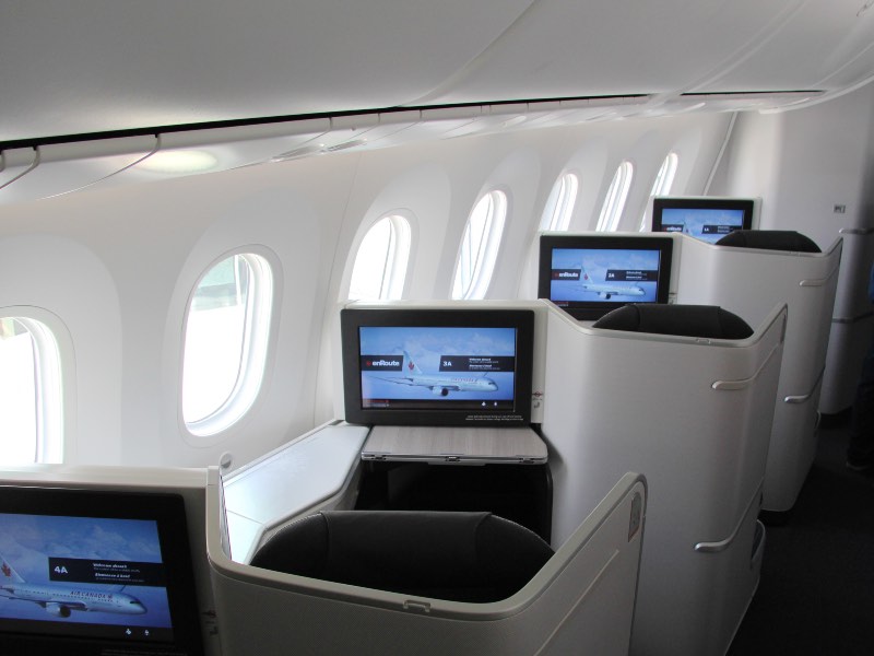 Air Canada Boeing 787 Business Class seats