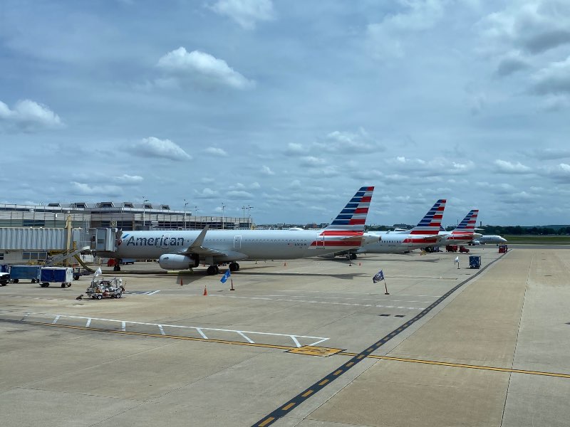 American Airlines jets at Washington National Airport