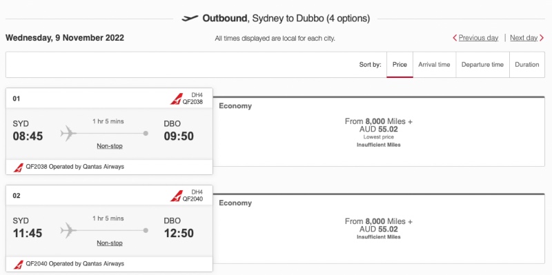 You can redeem Skywards miles for Qantas flights on the Emirates website