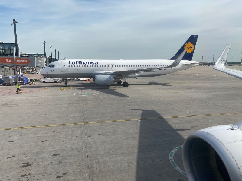 Lufthansa A320 at Berlin Brandenburg Airport