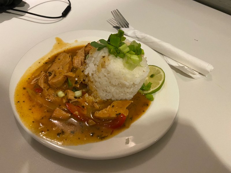 Thai chicken curry at Maple Leaf Lounge, Montreal