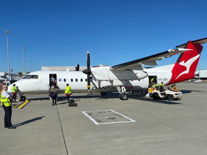 QantasLink Dash 8 Q300 at Melbourne Airport